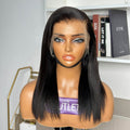 Special Deal | Pre-Braided Parting Natural Black Yaki Straight Ear-to-Ear Glueless 13x5 Frontal HD Lace Wig