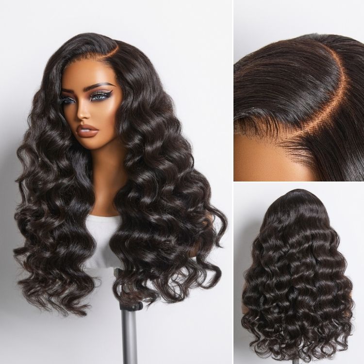 OUTLET | SouthKiss All-Day Comfort™ Wig 180% Density Bouncy Wand Curly 7x6 Closure HD Glueless Wig Pre-Cut Lace