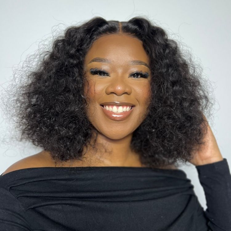 [Ntsoaki_feni]'s Special Link-PreMax Wigs | Highlight Brown & Natural Black 180% Density Deep Wave 4x4 Closure Lace Wig Middle Part 100% Human Hair