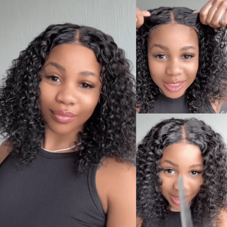 [Miss.shai_]'s Special Link-PreMax Wigs | Highlight Brown & Natural Black 180% Density Deep Wave 4x4 Closure Lace Wig Middle Part 100% Human Hair