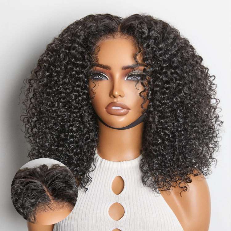 [zeexonline]'s Special Link VolumeMAX™ 220% Density Beginner Friendly Glueless 5x5 Closure Pre-Cut Lace Afro Curly Wig Flexi-Fit Drawstring Cap