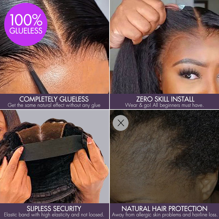 VolumeMAX™ 220% Density Beginner Friendly Glueless 5x5 Closure Lace HD Lace 14 Inches Curly Wig