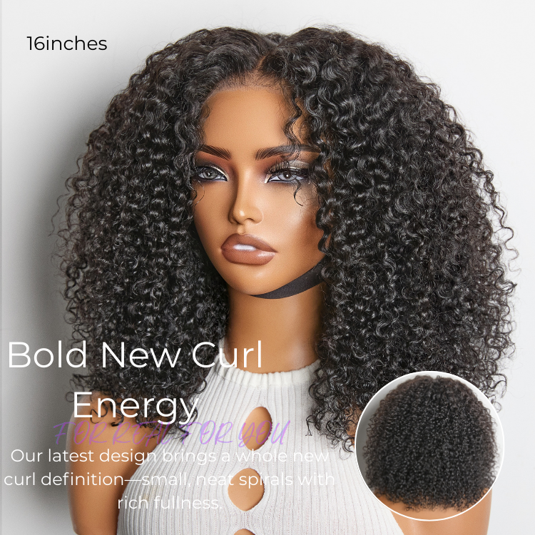 [zeexonline]'s Special Link VolumeMAX™ 220% Density Beginner Friendly Glueless 5x5 Closure Pre-Cut Lace Afro Curly Wig Flexi-Fit Drawstring Cap