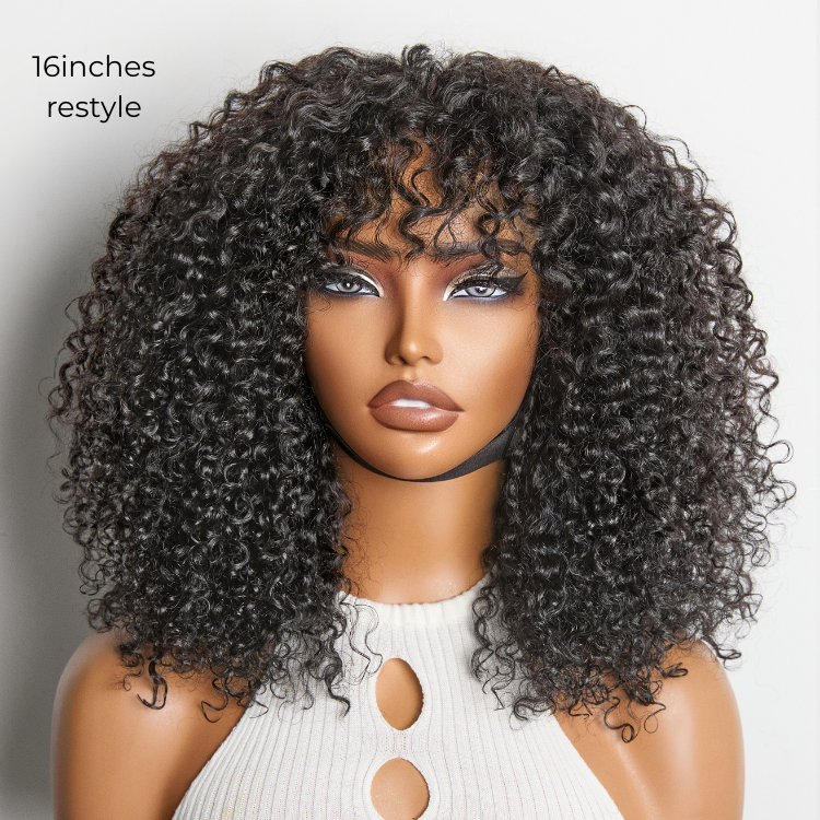 [zeexonline]'s Special Link VolumeMAX™ 220% Density Beginner Friendly Glueless 5x5 Closure Pre-Cut Lace Afro Curly Wig Flexi-Fit Drawstring Cap