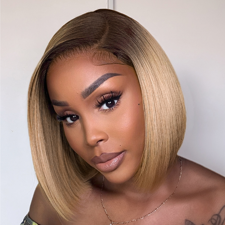 Worth | Put On & Go Blunt Cut Straight Bob Minimalist HD Lace Glueless C Part Wig