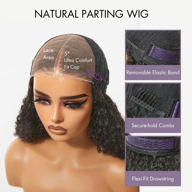 [_tumi.n]'s Special Link VolumeMAX™ 200% Density ReadytoGo Beginner Friendly Burgundy Glueless 5x5 Closure Lace HD Lace 14 inches Curly Wig