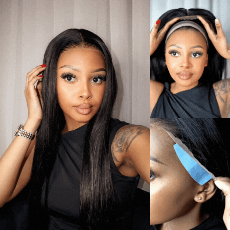 [tshegoteelux11]'s Special LinkPreMax Wigs - Flexi-Fit Silky Straight Invisi Drawstring Cap & HD Lace & Regular Lace Glueless 13x4 Frontal Lace Human Hair Wig Pre-Cut Lace