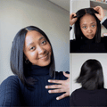 [thato.xvii]'s Special LinkLuvme All-Day Comfort™ Wig | Natural Black / Honey Blonde Highlight 200% Density ReadytoGo Super Double Drawn 4x4 Lace Wig Pre-cut Lace