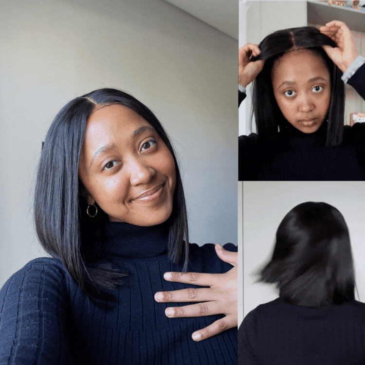 [thato.xvii]'s Special LinkLuvme All-Day Comfort™ Wig | Natural Black / Honey Blonde Highlight 200% Density ReadytoGo Super Double Drawn 4x4 Lace Wig Pre-cut Lace