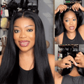 [boits_diale]'s Special LinkPreMax Wigs - Flexi-Fit Silky Straight Invisi Drawstring Cap & HD Lace & Regular Lace Glueless 13x4 Frontal Lace Human Hair Wig Pre-Cut Lace