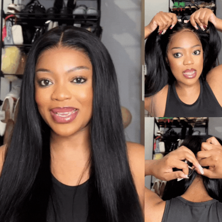[lesa_molapo]'s Special Link PreMax Wigs - Flexi-Fit Silky Straight Invisi Drawstring Cap & HD Lace & Regular Lace Glueless 13x4 Frontal Lace Human Hair Wig Pre-Cut Lace