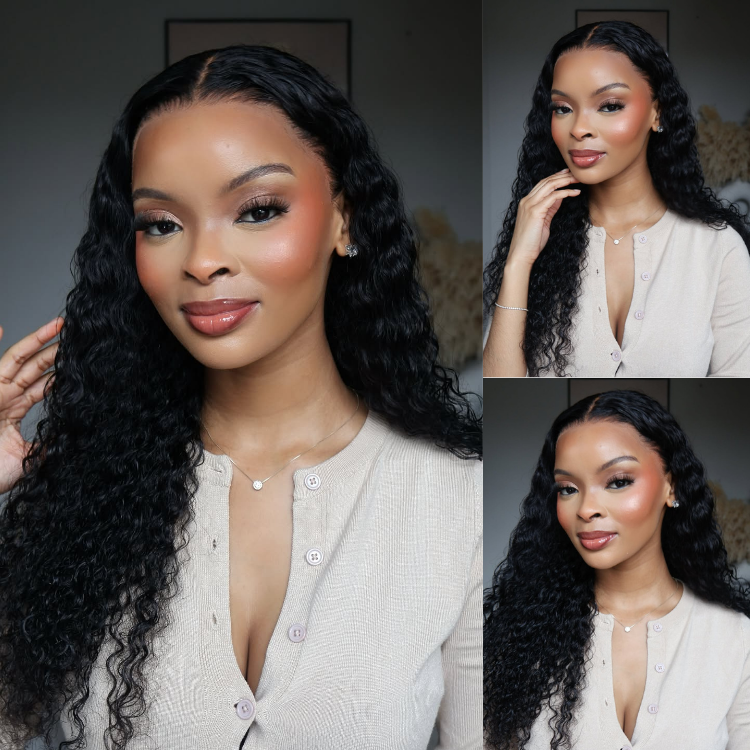 Stunning Natural Black Curly Wig 13x4 Frontal Lace Wig