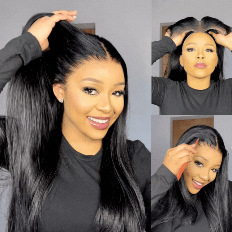 [lesa_molapo]'s Special Link PreMax Wigs - Flexi-Fit Silky Straight Invisi Drawstring Cap & HD Lace & Regular Lace Glueless 13x4 Frontal Lace Human Hair Wig Pre-Cut Lace