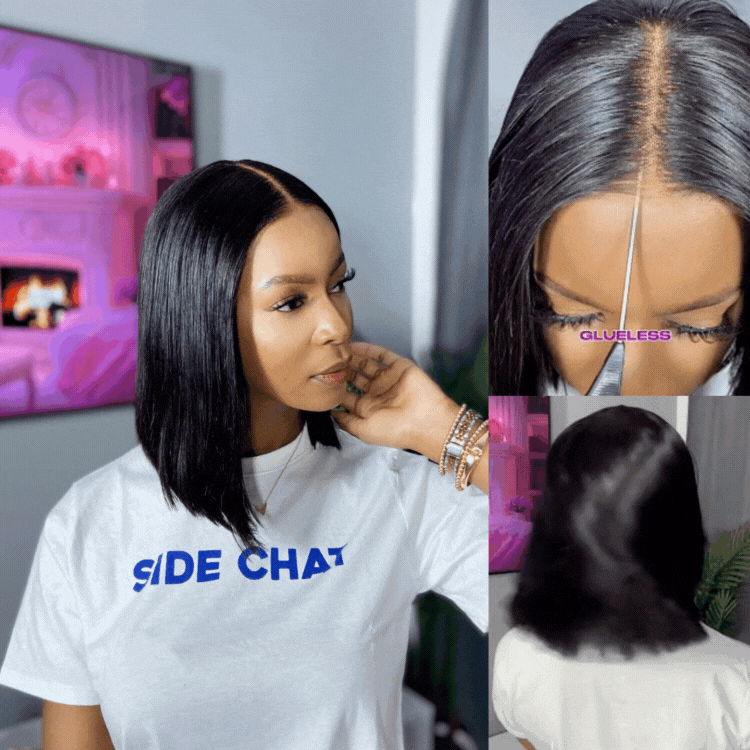 [siyasanga__]'s Special Link SouthKiss All-Day Comfort™ Wig | Natural Black / Honey Blonde Highlight 200% Density ReadytoGo Super Double Drawn 4x4 Lace Wig Pre-cut Lace
