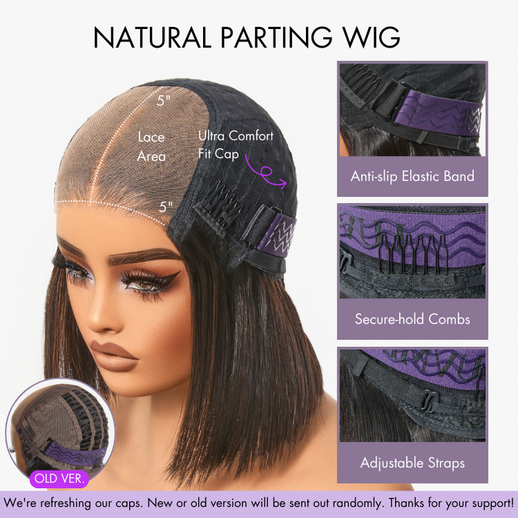Worth I Brown Highlight Deep Curly Glueless 5x5 Closure Pre-Cut Lace Wig