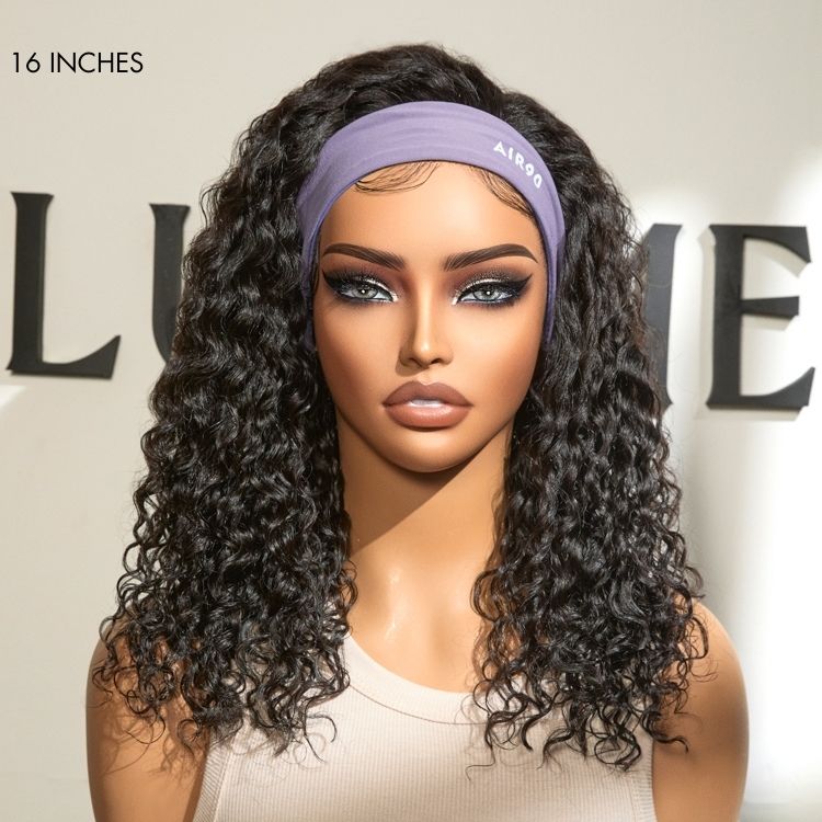Worth | Black Deep Wave Headband Wig