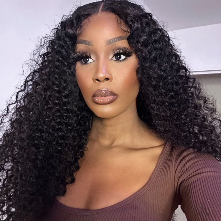Worth | Natural Black Wave Wave 5x5 Closure Undetectable HD Lace Wig Mid Part & Free Part