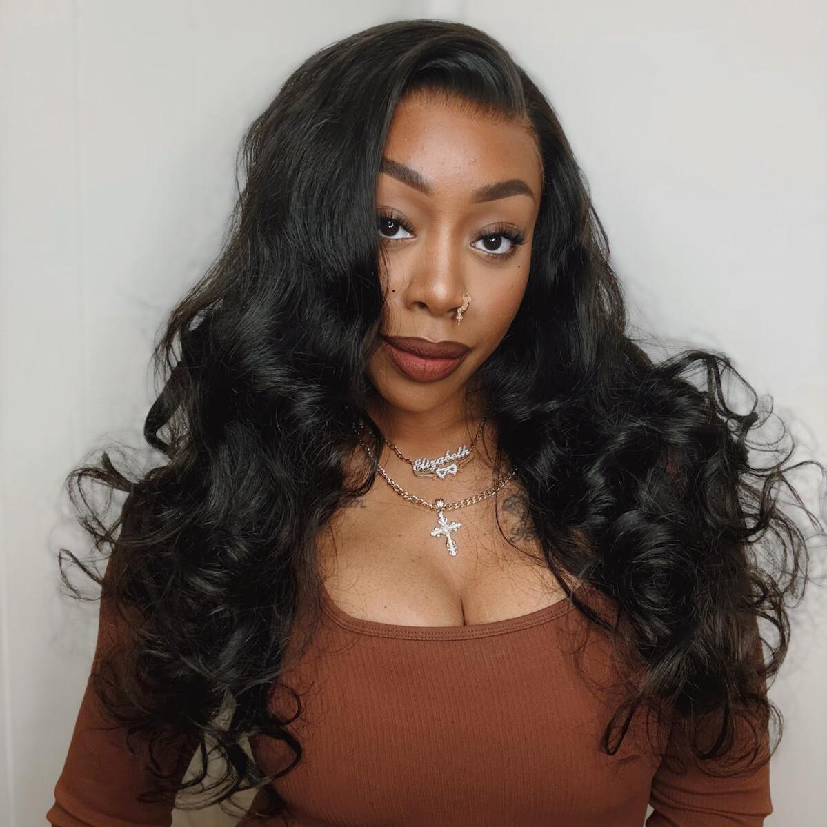 Worth | Natural Black Body Wave 5x5 Regular Lace & Undetectable HD Lace Glueless Wig