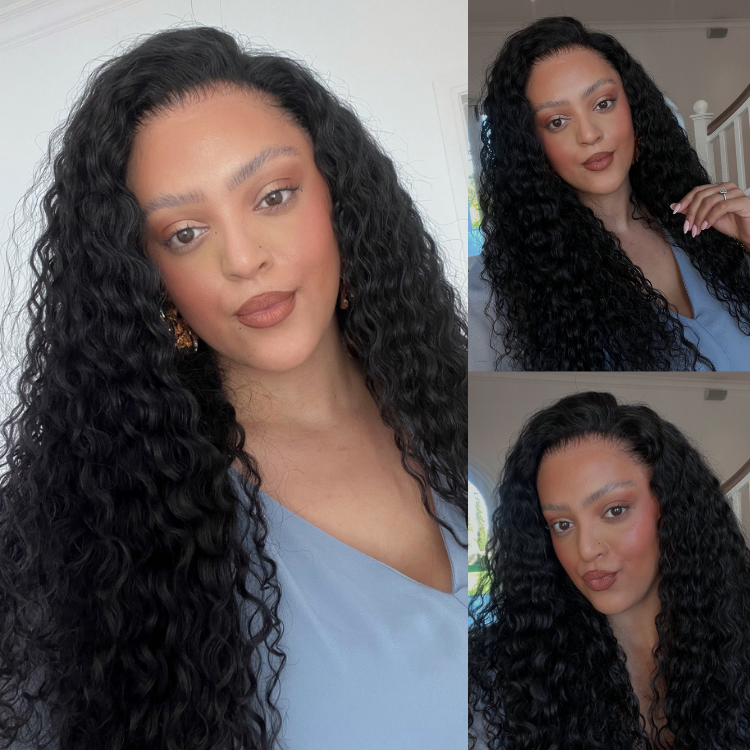 [shannenonline]'s Special Link PreMax Wigs | Flexi-Fit Invisi Drawstring Cap 360 HD Lace Water Wave / Straight Long Wig Pre-Cut Lace