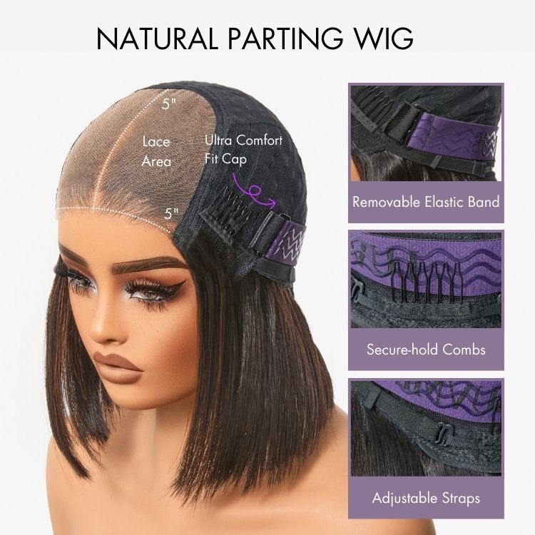 [sthandwa_nzuza]'s Special Link Ombre Brown Highlight Boho Braids Deep Curly Glueless 5x5 Closure Pre-Cut Lace Short Curly Wig 100% Human Hair