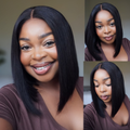 [bakangmangoes]'s Special Link SouthKiss All-Day Comfort™ Wig | Natural Black / Honey Blonde Highlight 200% Density ReadytoGo Super Double Drawn 4x4 Lace Wig Pre-cut Lace