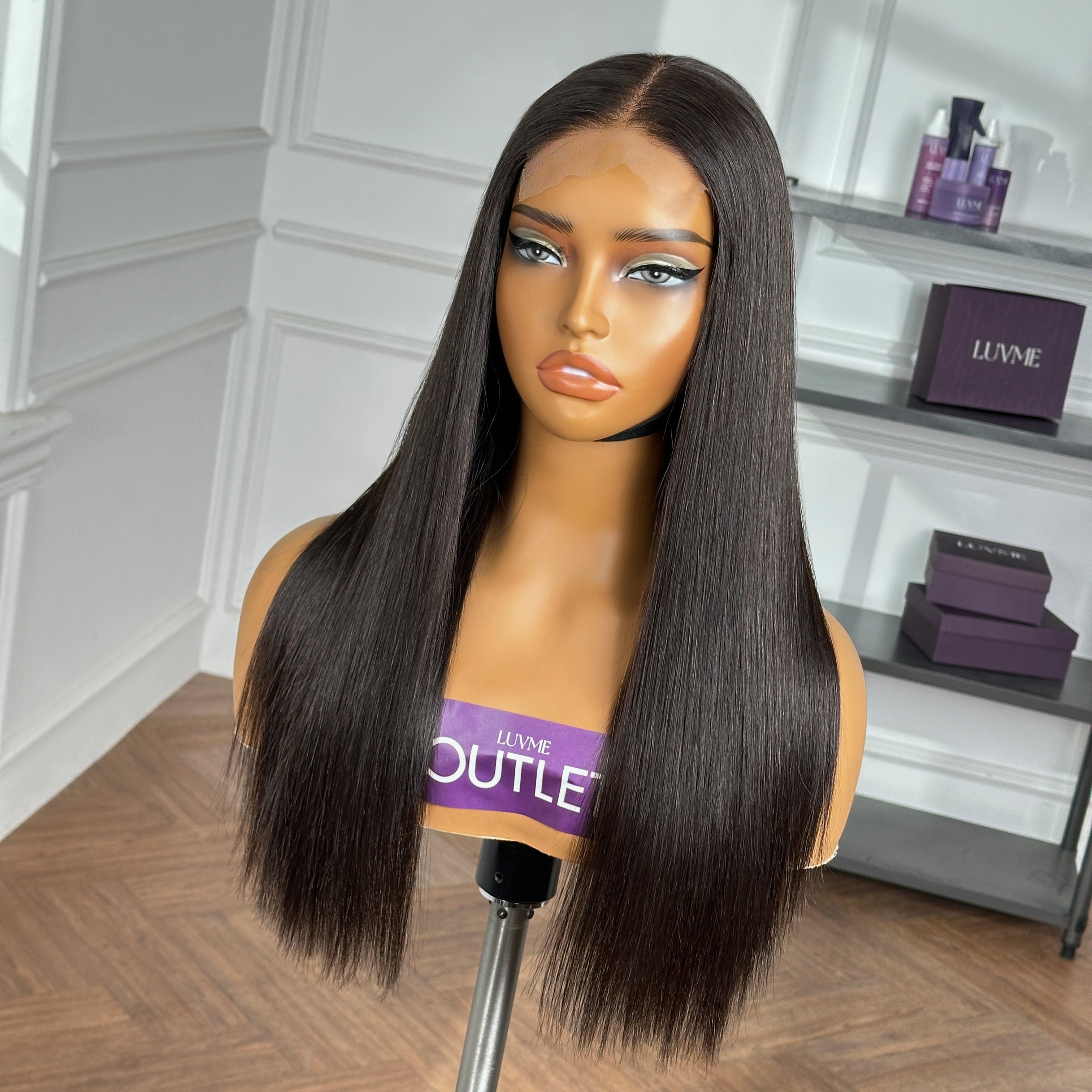Worth | 4x4 Frontal Lace Glueless Long Straight Wig 100% Human Hair