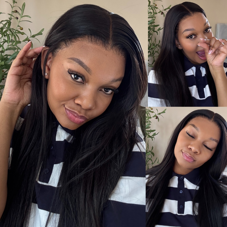 [mimi_sambo_]'s Special Link PreMax Wigs | Ready to Wear Silk Straight Glueless 13x4 Frontal Lace Wig 100% Human Hair