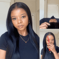 [sihleeey]'s Special LinkPreMax Wigs - Flexi-Fit Silky Straight Invisi Drawstring Cap & HD Lace & Regular Lace Glueless 13x4 Frontal Lace Human Hair Wig Pre-Cut Lace