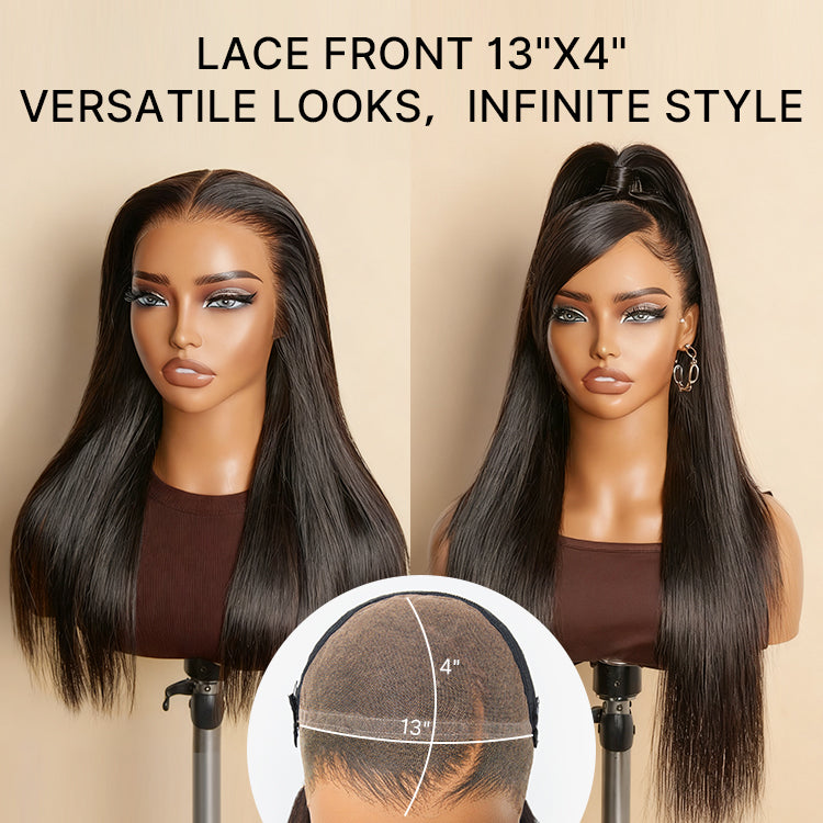 [zoe_mbokazi]'s Special Link NatureMAX™ 180% Density Silky Straight Glueless Ear-to-ear 13x4 HD Lace Front Wig Pre-Cut Lace Flexi-Fit Drawstring Cap