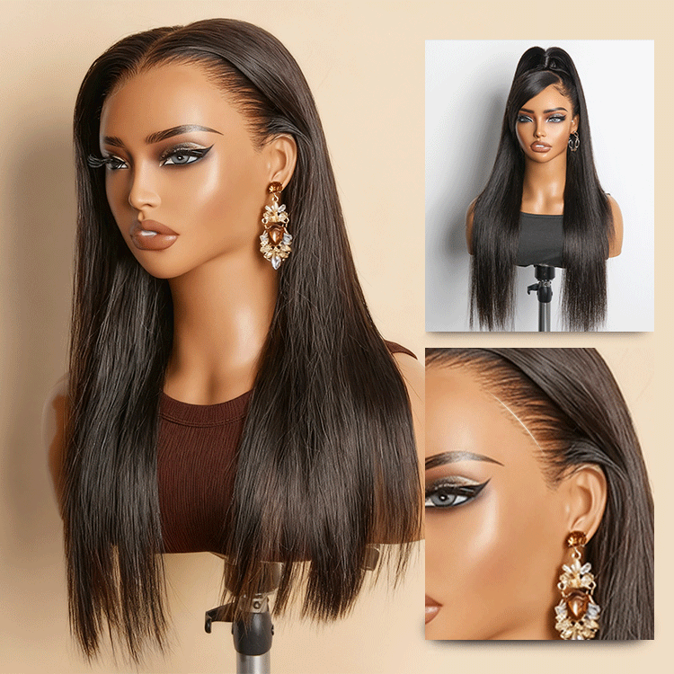 [felicia.w._]'s Special Link NatureMAX™ 180% Density Silky Straight Glueless Ear-to-ear 13x4 HD Lace Front Wig Pre-Cut Lace Flexi-Fit Drawstring Cap