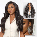 NatureMAX™ 200% / 250% Density Loose Wave Glueless Ear-to-ear 13x4 HD Lace Front Wig Pre-Cut Lace Flexi-Fit Drawstring Cap