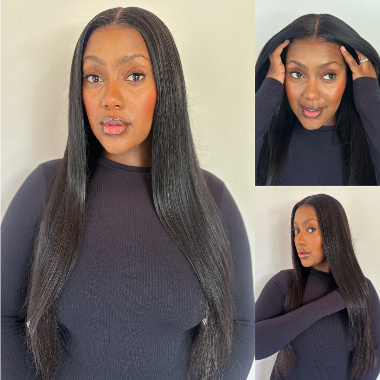 [judy_logan01]'s Special Link PreMax Wigs - Flexi-Fit Silky Straight Invisi Drawstring Cap & HD Lace & Regular Lace Glueless 13x4 Frontal Lace Human Hair Wig Pre-Cut Lace