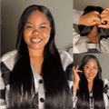 [pazlomberg]'s Special Link PreMax Wigs - Flexi-Fit Silky Straight Invisi Drawstring Cap & HD Lace & Regular Lace Glueless 13x4 Frontal Lace Human Hair Wig Pre-Cut Lace