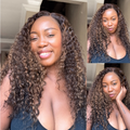 [mandy_ndlangisa]'s Special Link SouthKiss All-Day Comfort™ Wig PartingMax Brown Highlights Funmi Curly 7x6 Closure HD Lace Glueless Wig Pre Cut Lace
