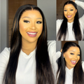 [lesa_molapo]'s Special Link PreMax Wigs | Ultra Natural Hairline Brown Highlight & Natural Black Silky Straight Glueless 13x4 Frontal Lace Long Wig Pre-Cut Lace