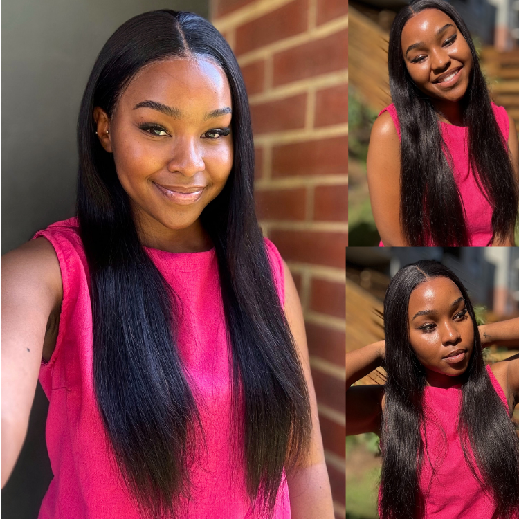 [ytryn_mokone]'s Special Link PreMax Wigs - Flexi-Fit Silky Straight Invisi Drawstring Cap & HD Lace & Regular Lace Glueless 13x4 Frontal Lace Human Hair Wig Pre-Cut Lace