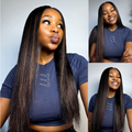 [ytryn_mokone]'s Special Link PreMax Wigs | Ultra Natural Hairline Brown Highlight & Natural Black Silky Straight Glueless 13x4 Frontal Lace Long Wig Pre-Cut Lace