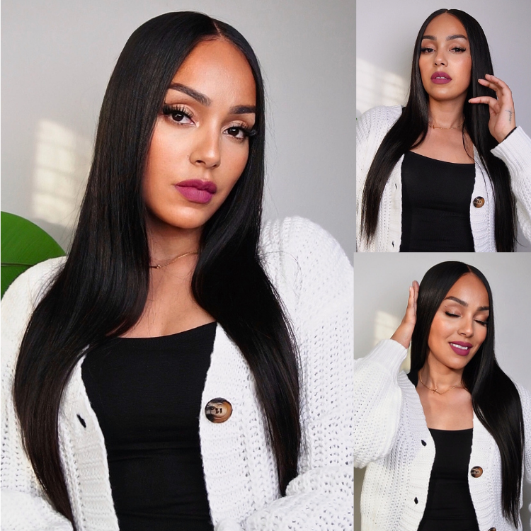 [morgantasneem]'s Special Link PreMax Wigs - Flexi-Fit Silky Straight Invisi Drawstring Cap & HD Lace & Regular Lace Glueless 13x4 Frontal Lace Human Hair Wig Pre-Cut Lace
