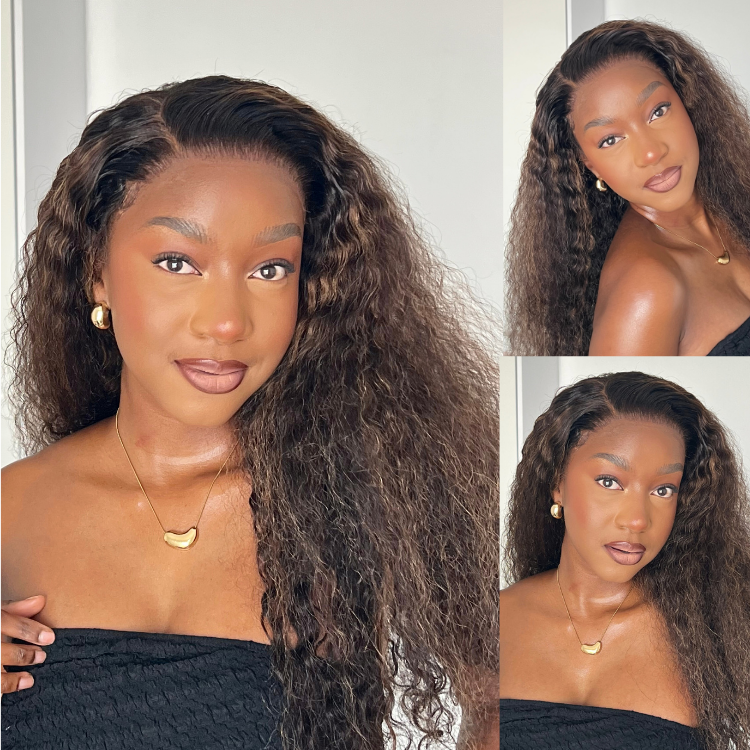 [murangii_m]'s Special Link SouthKiss All-Day Comfort™ Wig PartingMax Brown Highlights Funmi Curly 7x6 Closure HD Lace Glueless Wig Pre Cut Lace
