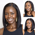 [nomsa_mzozo]'s Special Link NatureMAX™ Silky Blunt Cut Bob Glueless Ear-to-ear 13x4 HD Lace Front Wig Pre-Cut Lace Flexi-Fit Drawstring Cap