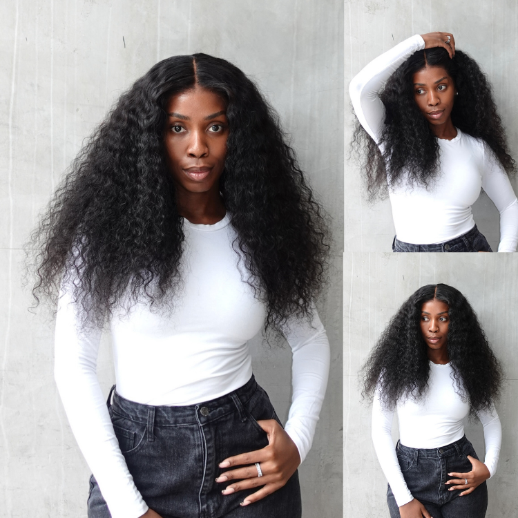 [zeexonline]'s Special Link PreMax 180% / 220% Density Water Wave Glueless Flexi-Fit Drawstring 13x4 Frontal Lace Fluffy Curly Wig Pre-Cut Lace