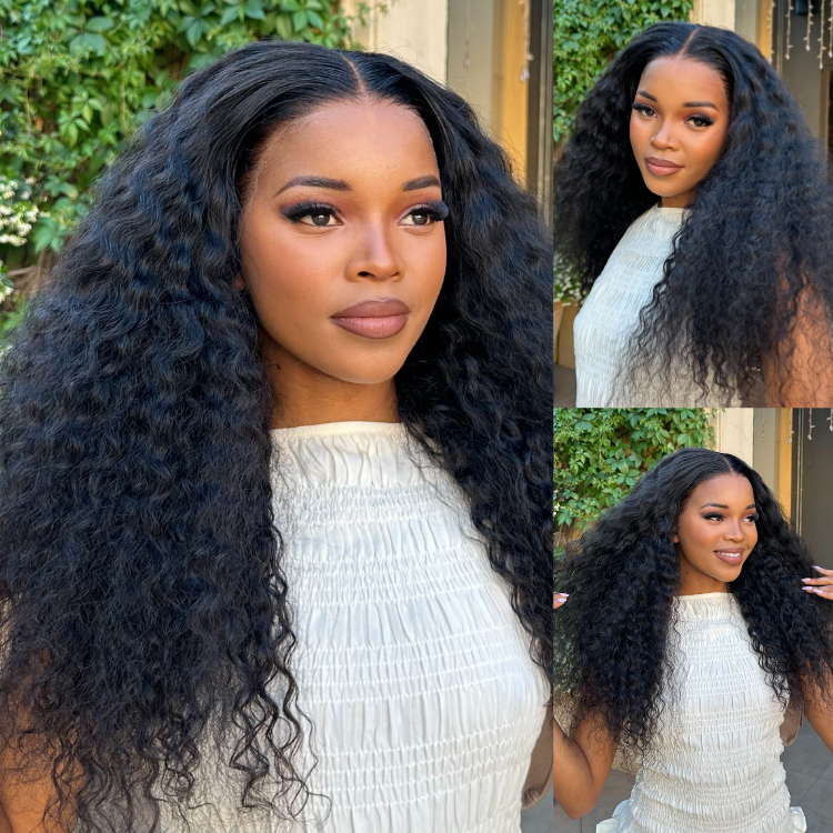 [officialtsatsii_]'s Special Link PreMax 180% / 220% Density Water Wave Glueless Flexi-Fit Drawstring 13x4 Frontal Lace Fluffy Curly Wig Pre-Cut Lace