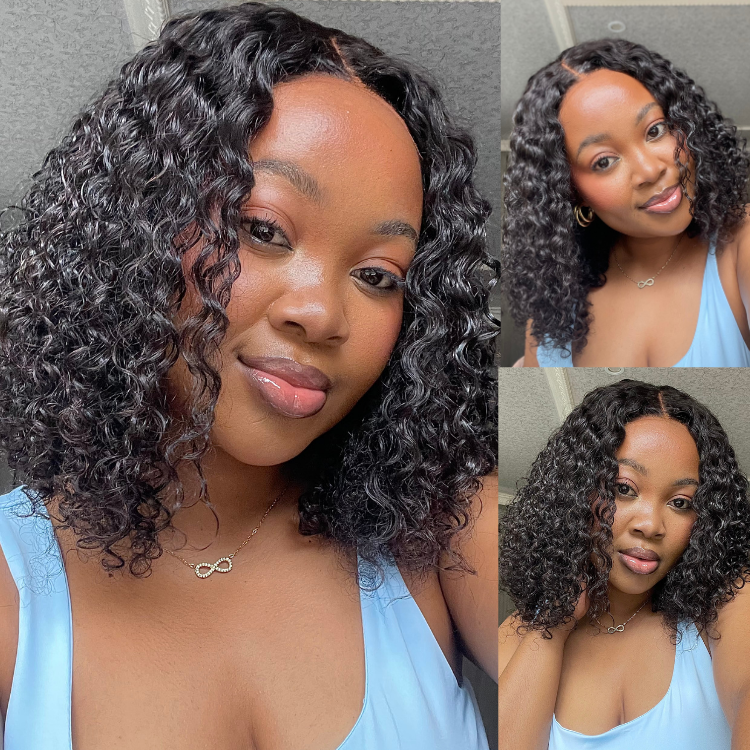 [zurich_0916]'s Special Link 1 Sec Install Wig | 180% Density ReadytoGo Soft Deep Curl Bob Glueless 4x4 Closure Lace Wig
