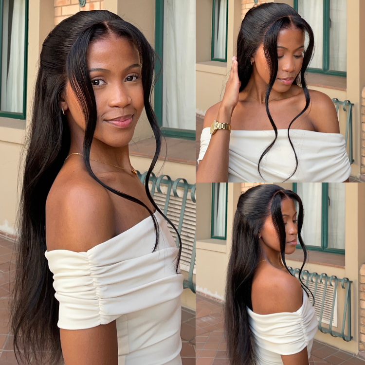 [usthembile_]'s Special Link PreMax Wigs - Flexi-Fit Silky Straight Invisi Drawstring Cap & HD Lace & Regular Lace Glueless 13x4 Frontal Lace Human Hair Wig Pre-Cut Lace