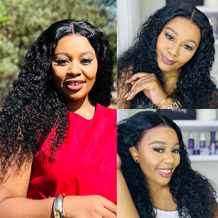[zar_ntseto]'s Special Link PreMax 180% / 220% Density Water Wave Glueless Flexi-Fit Drawstring 13x4 Frontal Lace Fluffy Curly Wig Pre-Cut Lace