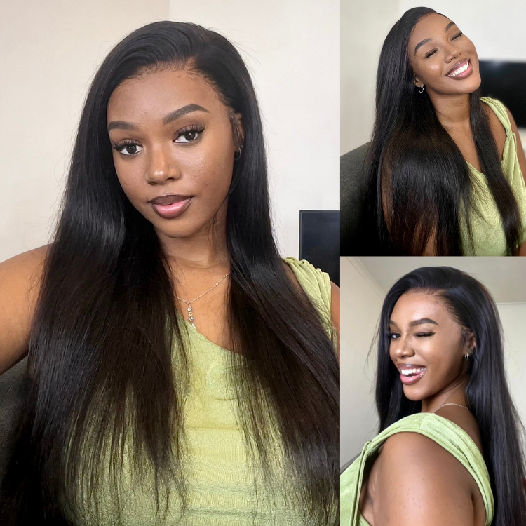 [zenande_rasmeni]'s Special Link PreMax Wigs - Flexi-Fit Silky Straight Invisi Drawstring Cap & HD Lace & Regular Lace Glueless 13x4 Frontal Lace Human Hair Wig Pre-Cut Lace