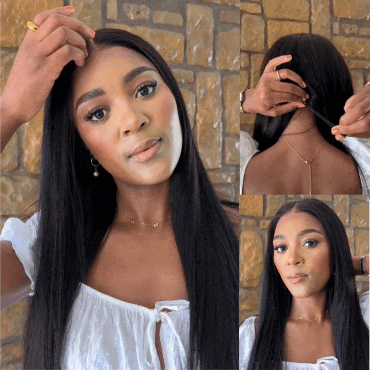 [lulutho_dloto]'s Special Link PreMax Wigs - Flexi-Fit Silky Straight Invisi Drawstring Cap & HD Lace & Regular Lace Glueless 13x4 Frontal Lace Human Hair Wig Pre-Cut Lace