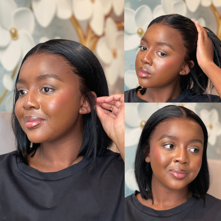 [smadzadzahairdiaries]'s Special Link NatureMAX™ Silky Blunt Cut Bob Glueless Ear-to-ear 13x4 HD Lace Front Wig Pre-Cut Lace Flexi-Fit Drawstring Cap