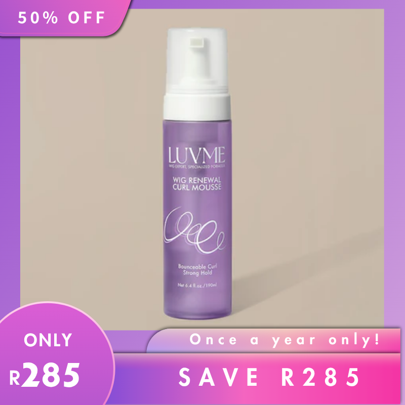 Wig Curl Mousse with Coconut Oil & Shea, Bounceable Curls, Strong Hold, Frizz Control Styling