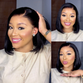 [lesa_molapo]'s Special Link NatureMAX™ Silky Blunt Cut Bob Glueless Ear-to-ear 13x4 HD Lace Front Wig Pre-Cut Lace Flexi-Fit Drawstring Cap